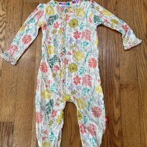 Magnetic Me Floral Kids One Piece in Yellow and Pink